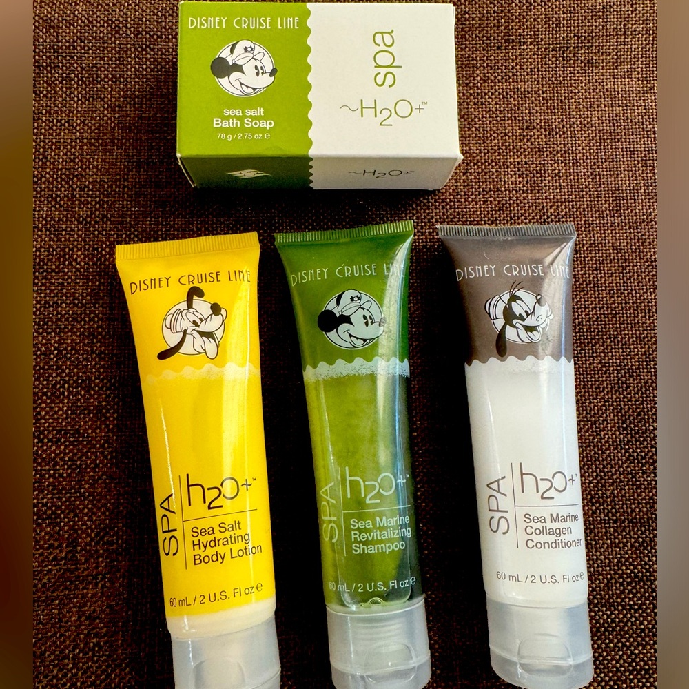 Four Disney H20+ Beauty travel size bathroom items ~ Unused